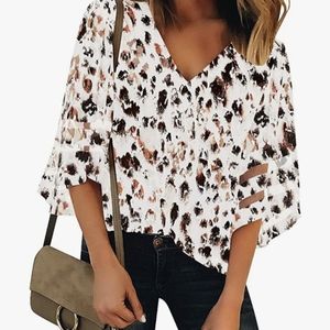 Women's V Neck Blouse